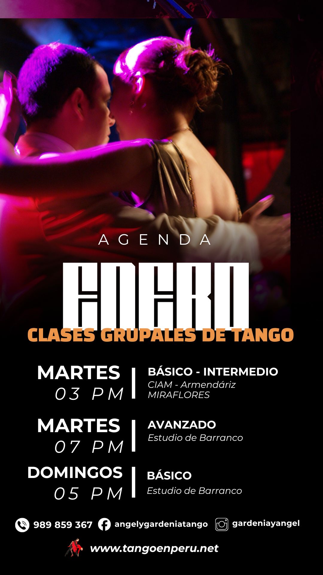 Clases de Tango en Noviembre